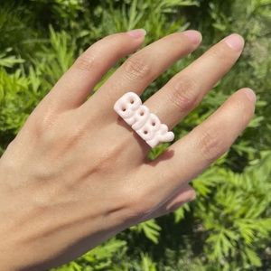 Pink Acrylic Baby Ring
